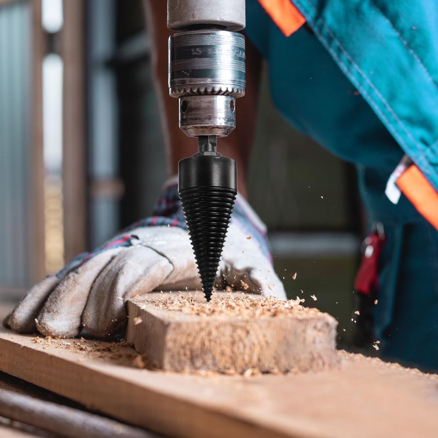 Firewood Splitter Drill Bits - Heavy Duty Firewood Drill for Splitting Wood Logs Easily