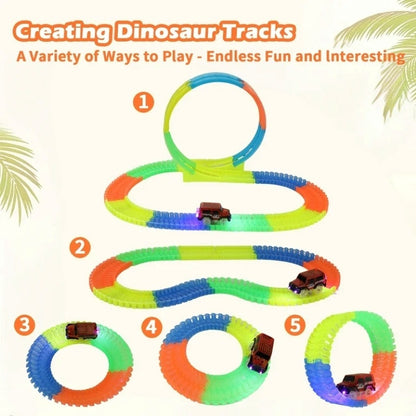 Flexible Track Car with Endless Combinations, Auto-Running Car, Boosts Kids’ Creativity, Safe for Ages 3+