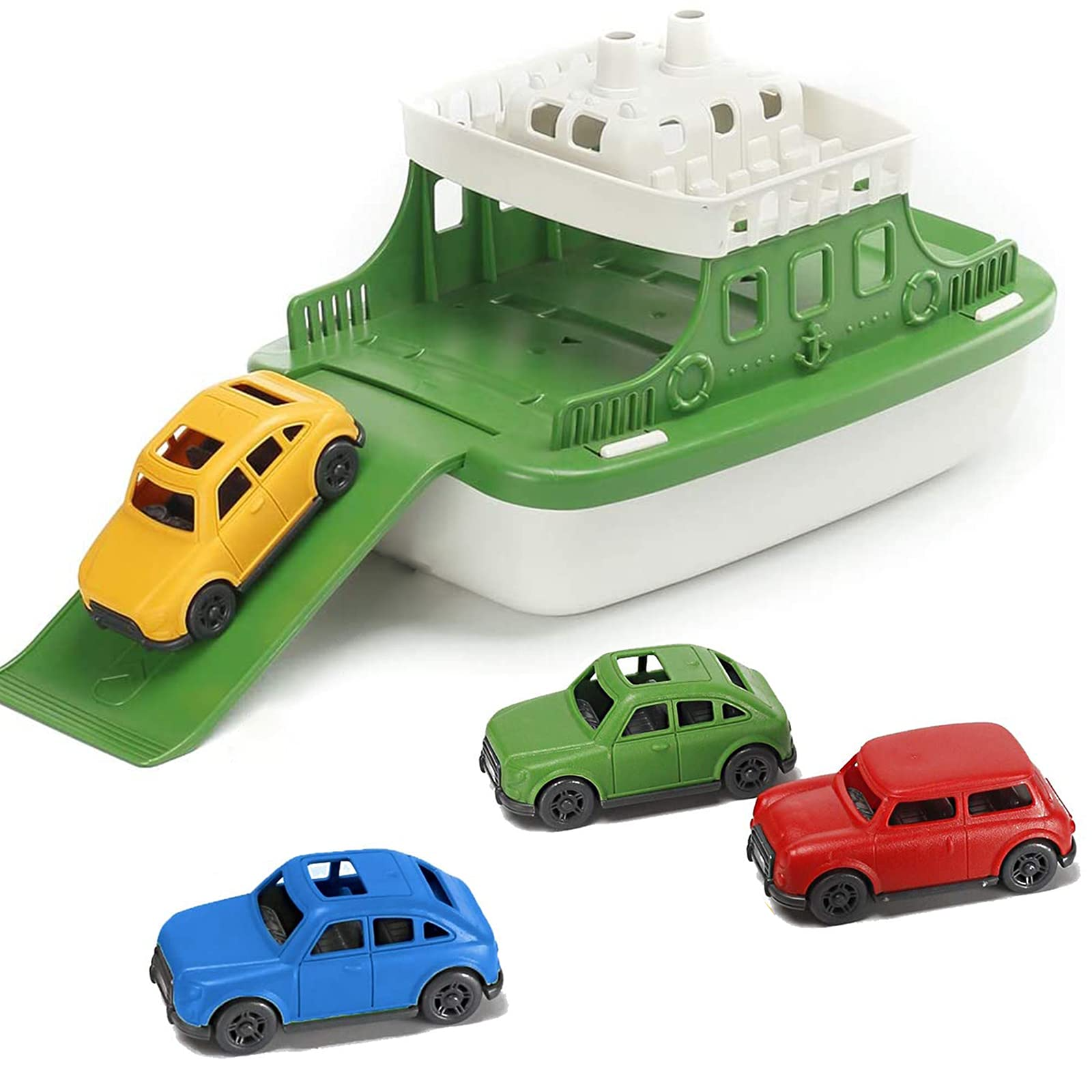 Floating Car & Boat Set, Shower Boat Squirters Toy, Safe for Ages 3+