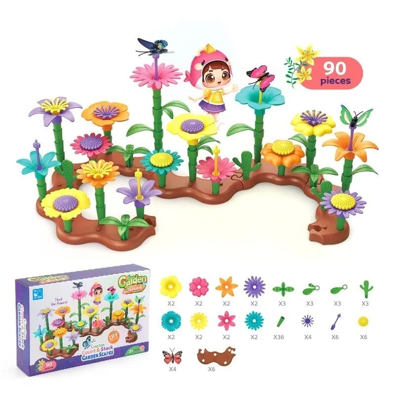 Flower Building Blocks Set – Educational STEM Toy
