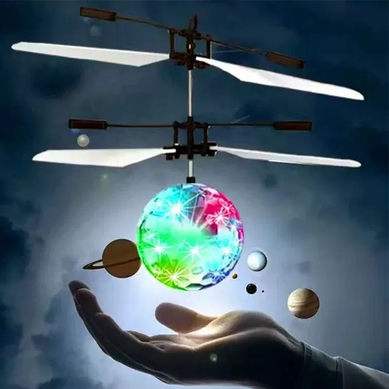 Flying orb ball with LED Light, Gesture Control and USB Rechargeable, Safe for Kids 14+