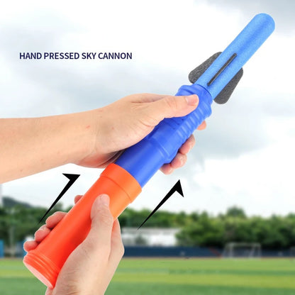 Foam Rocket Launcher Toy, Shoots Up to 50 Feet, Compact & Portable, Safe for Ages 3+