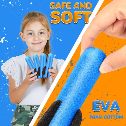 Foam Rocket Launcher Toy, Shoots Up to 50 Feet, Compact & Portable, Safe for Ages 3+