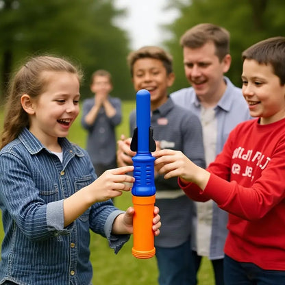 Foam Rocket Launcher Toy, Shoots Up to 50 Feet, Compact & Portable, Safe for Ages 3+