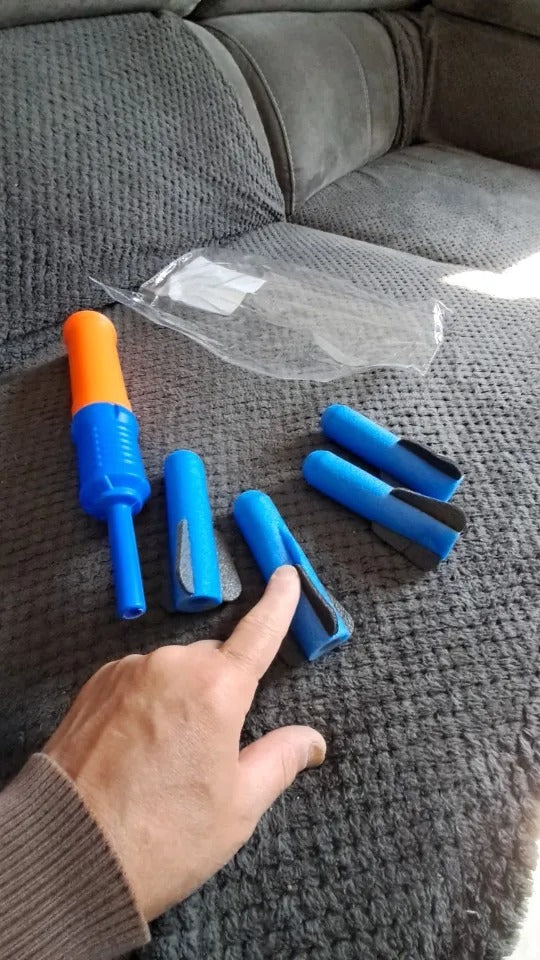 Foam Rocket Launcher Toy, Shoots Up to 50 Feet, Compact & Portable, Safe for Ages 3+