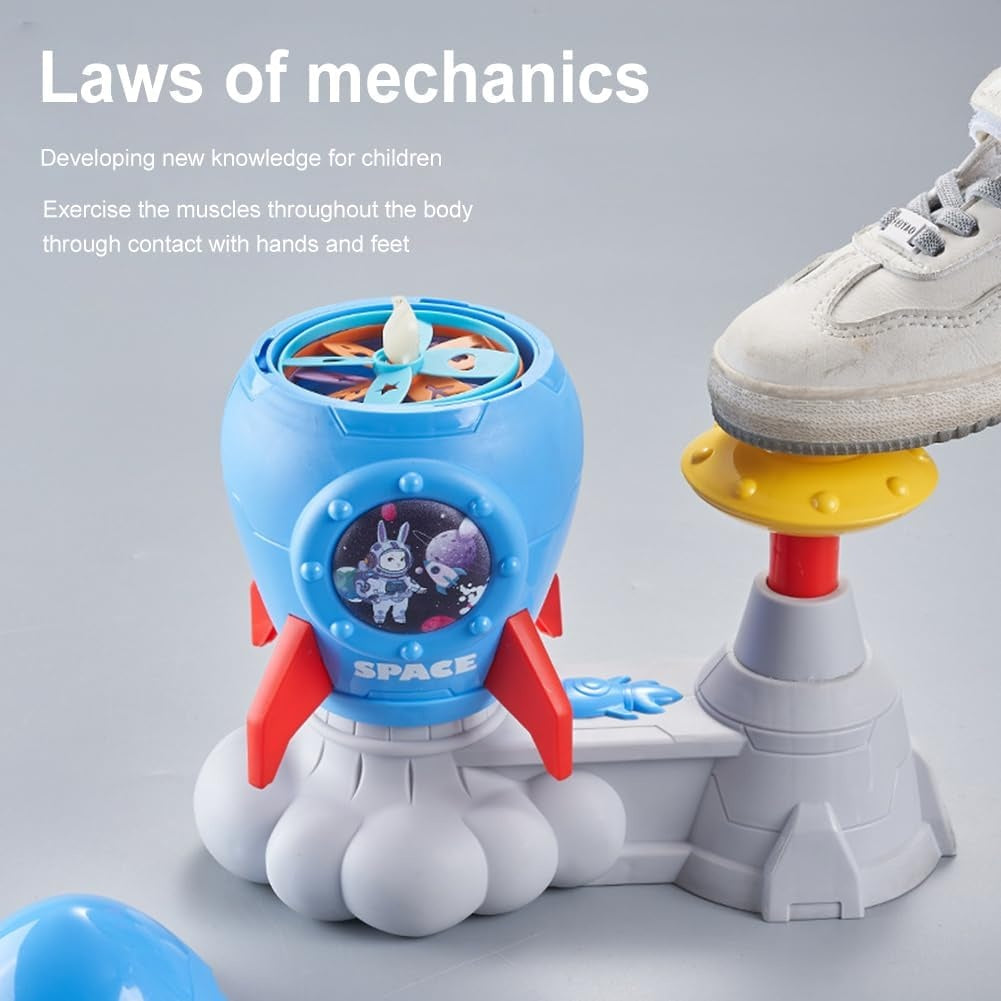 Foot Pedal Catapult Launch Toy With ABS Plastic, Reflex Development, No Batteries Required, Safe for 4+