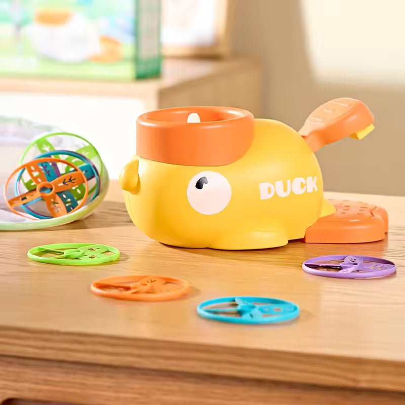 Foot Powered Flying Disc Launcher with Fun Reflex Training and Safe Durable Design for Ages 3+