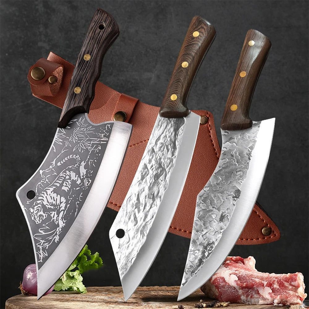Forged Butcher Knife for Meat Bone Vegetables