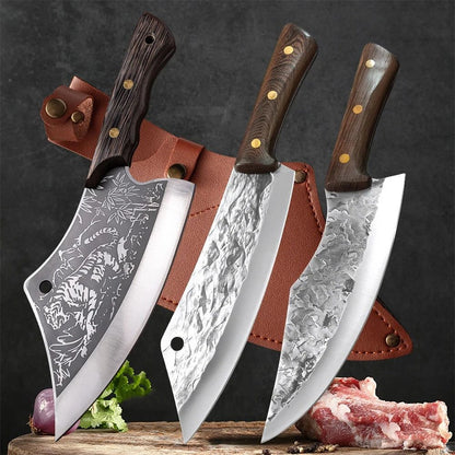 Forged Butcher Knife for Meat Bone Vegetables