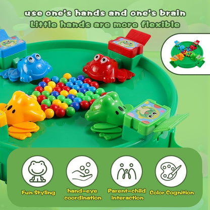 Frog Eating Bean Board Game with Interactive Play, Skill Development, Safe for Kids 3+