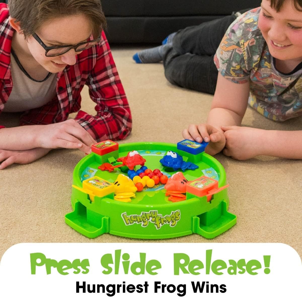 Frog Eating Bean Board Game with Interactive Play, Skill Development, Safe for Kids 3+