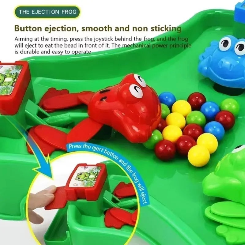 Frog Eating Bean Board Game with Interactive Play, Skill Development, Safe for Kids 3+