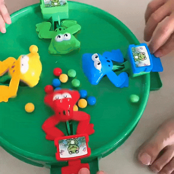 Frog Eating Bean Board Game with Interactive Play, Skill Development, Safe for Kids 3+