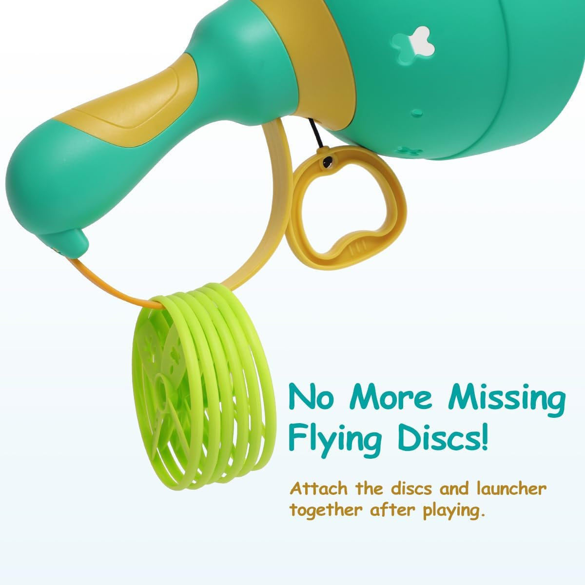 Frog Pull String Flying Disc Launcher Toy, Outdoor Throw & Catch Game,  Safe for Ages 3+