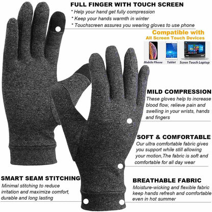 Full-Finger Arthritis Compression Gloves for Enhanced Joint Support