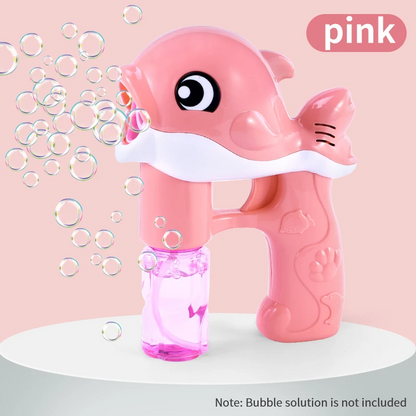 Fully Automatic Whale Bubble Gun Toy holds Music, Light - Bubble Outdoor Must-have - Safe for Ages 2+