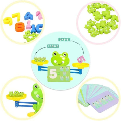 Fun & Educational Frog Balance Math Toy – Montessori Learning Game for Early Math Skills