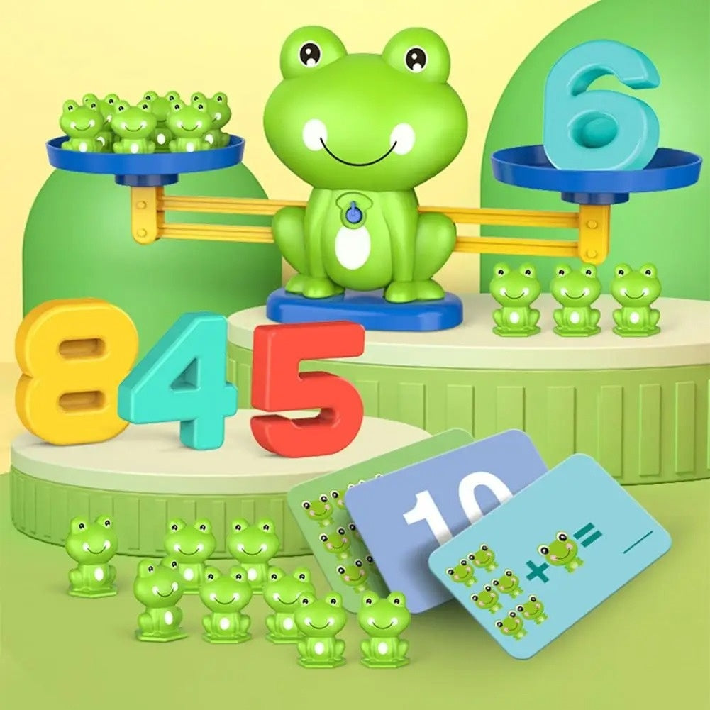 Fun & Educational Frog Balance Math Toy – Montessori Learning Game for Early Math Skills