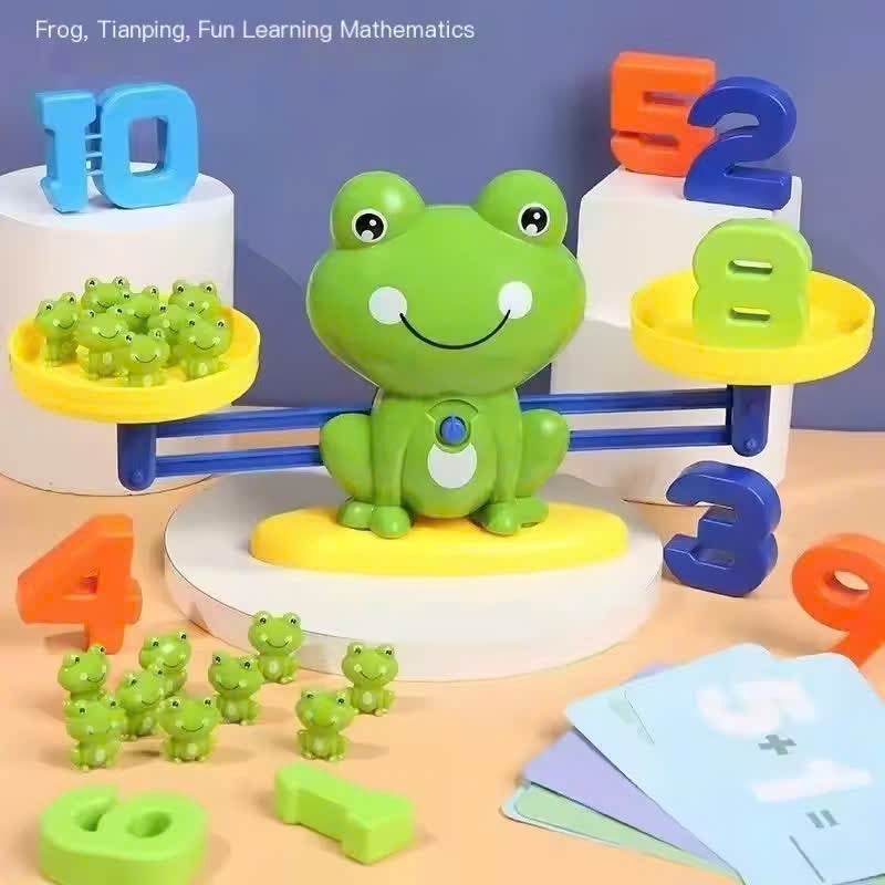 Fun & Educational Frog Balance Math Toy – Montessori Learning Game for Early Math Skills