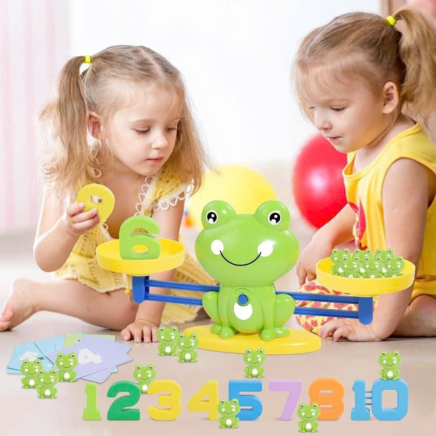 Fun & Educational Frog Balance Math Toy – Montessori Learning Game for Early Math Skills