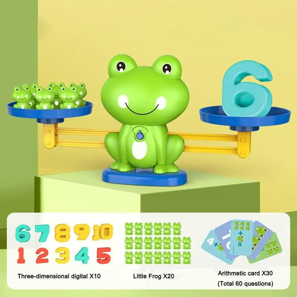 Fun & Educational Frog Balance Math Toy – Montessori Learning Game for Early Math Skills