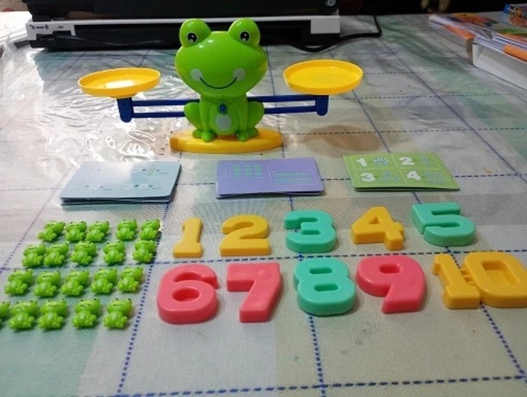 Fun & Educational Frog Balance Math Toy – Montessori Learning Game for Early Math Skills