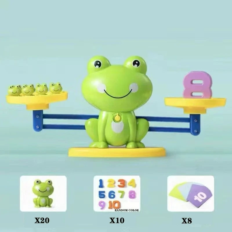 Fun & Educational Frog Balance Math Toy – Montessori Learning Game for Early Math Skills