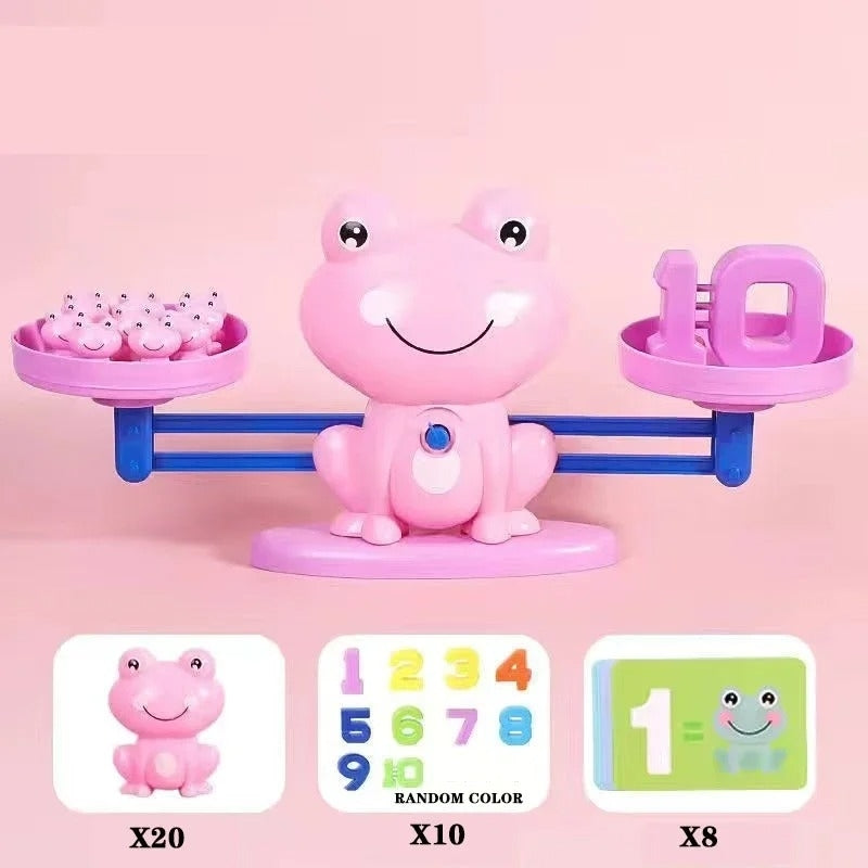 Fun & Educational Frog Balance Math Toy – Montessori Learning Game for Early Math Skills