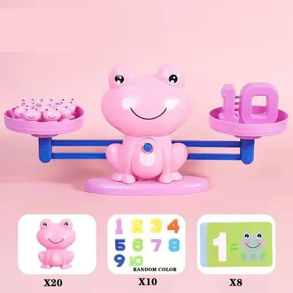 Fun & Educational Frog Balance Math Toy – Montessori Learning Game for Early Math Skills
