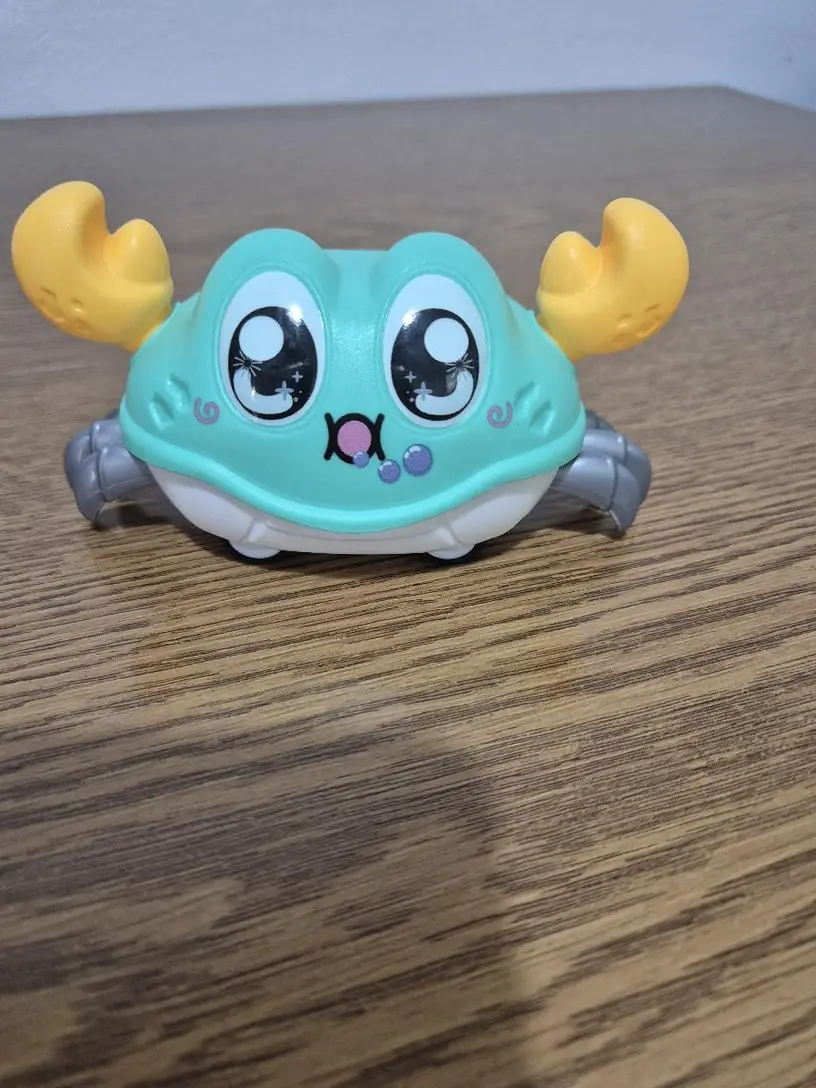 Fun Moving Crab Toy for Active Play, Double Loop Running, Crawling Game, Safe for 6 Months+