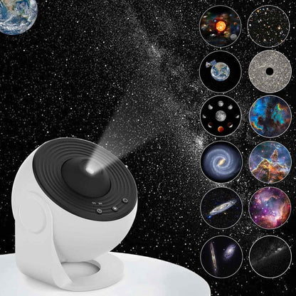 Galaxy Projector, Planetarium Star Projector Realistic Starry Sky Night Light with Solar System Constellation Moon
