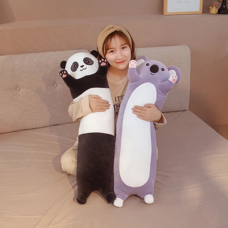 Giant Panda Plush Bolster Pillow Stuffed Toy