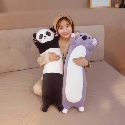 Giant Panda Plush Bolster Pillow Stuffed Toy