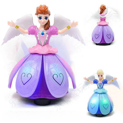Girls' Interactive Dance Doll Light Music Magical ABS Plastic Toy