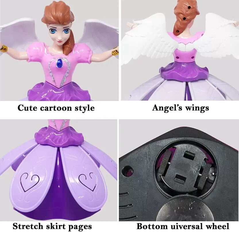 Girls' Interactive Dance Doll Light Music Magical ABS Plastic Toy