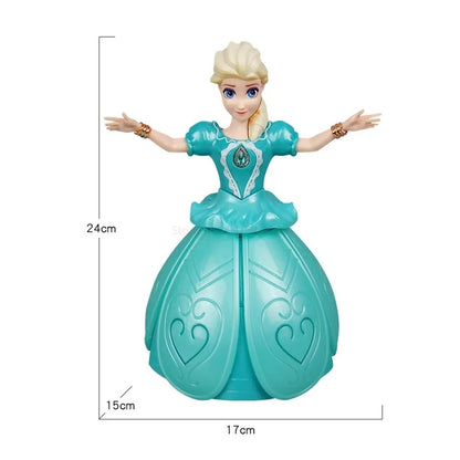 Girls' Interactive Dance Doll Light Music Magical ABS Plastic Toy