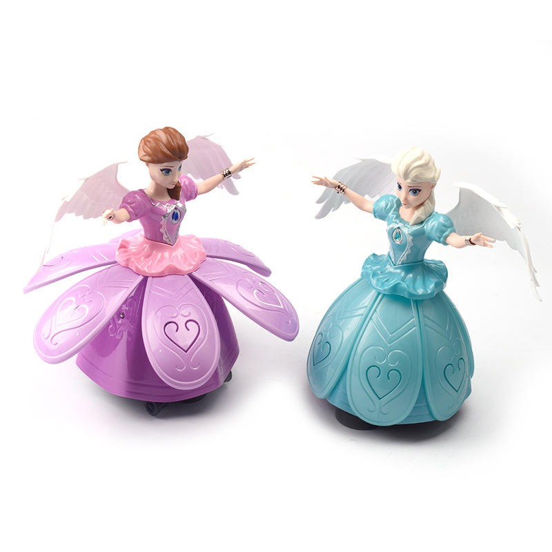 Girls' Interactive Dance Doll Light Music Magical ABS Plastic Toy