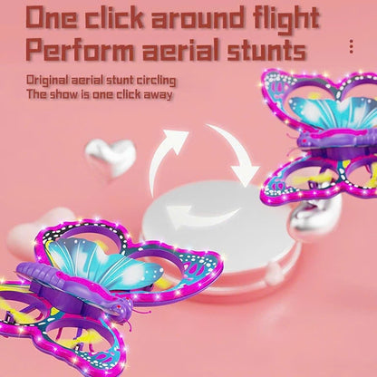 Glitter Butterfly Remote Control 2.4GHz with LED Lights – Safe for Ages 6+
