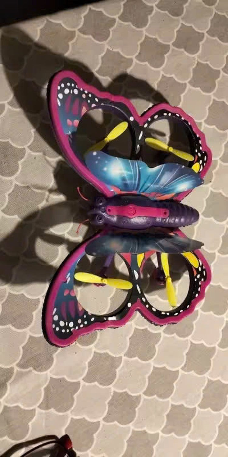 Glitter Butterfly Remote Control 2.4GHz with LED Lights – Safe for Ages 6+