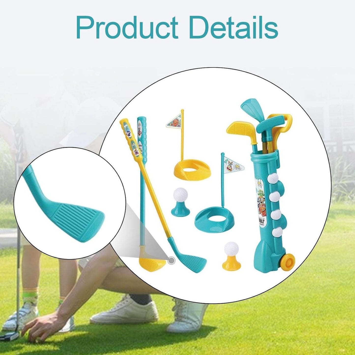 Golf Toy Set for Kids – Fun Indoor and Outdoor Mini Golf Practice Game, Safe for Ages 6+