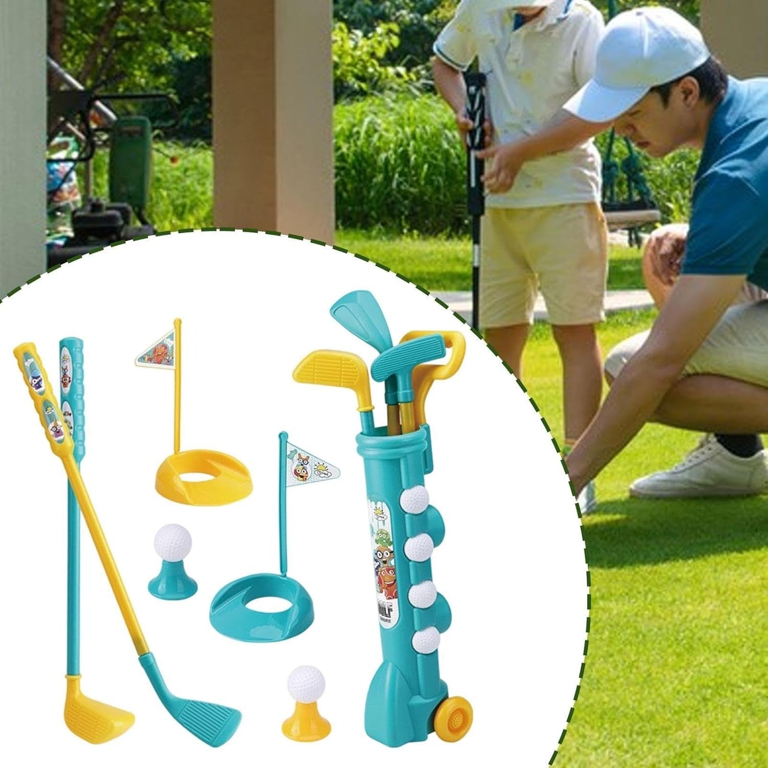 Golf Toy Set for Kids – Fun Indoor and Outdoor Mini Golf Practice Game, Safe for Ages 6+