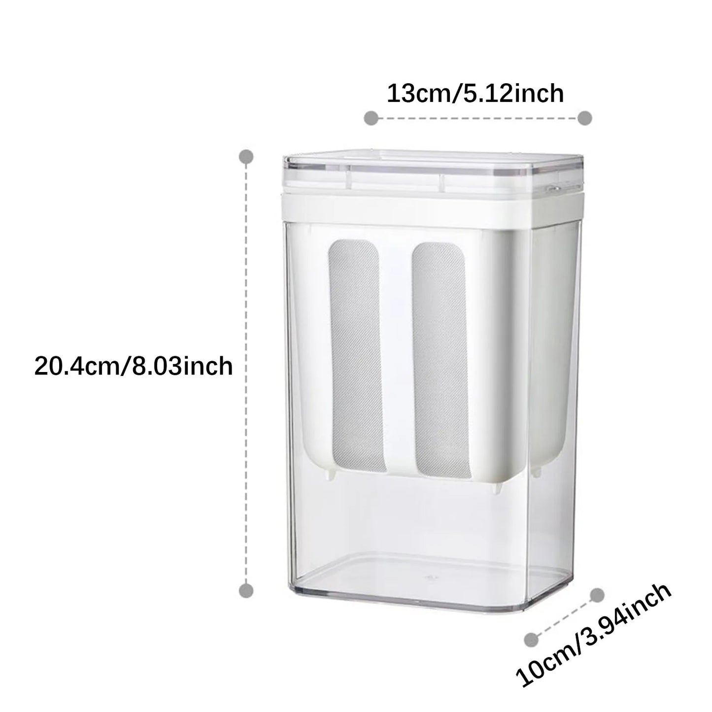 Greek Yogurt Strainer and Whey Separator With 400ml Capacity, Easy-Clean Design, Airtight Fridge Storage