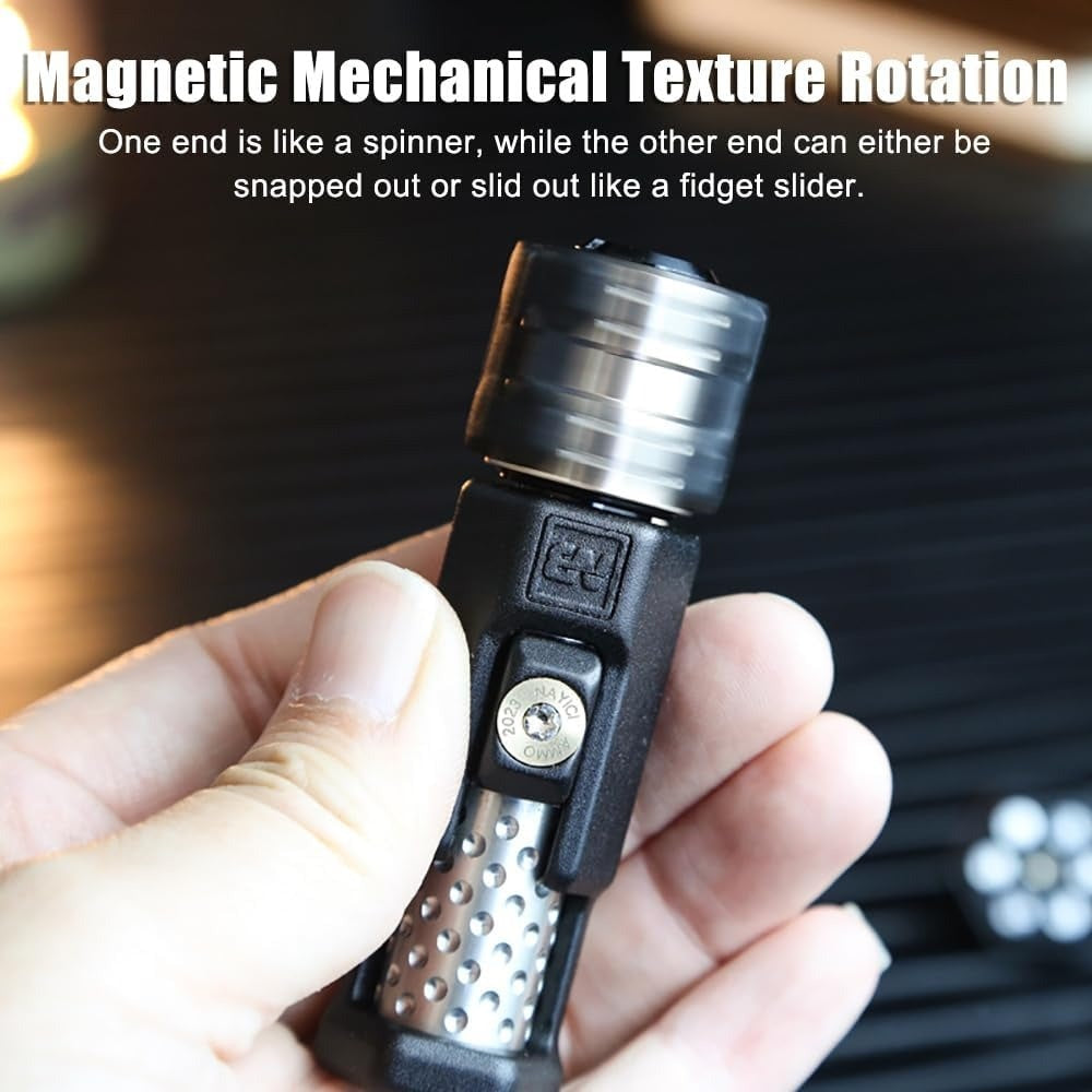 Gun Bolt Fidget Spinner – Sleek Metal EDC Haptic Slider for Ultimate Stress Relief, ADHD Focus and Office Desk Fun