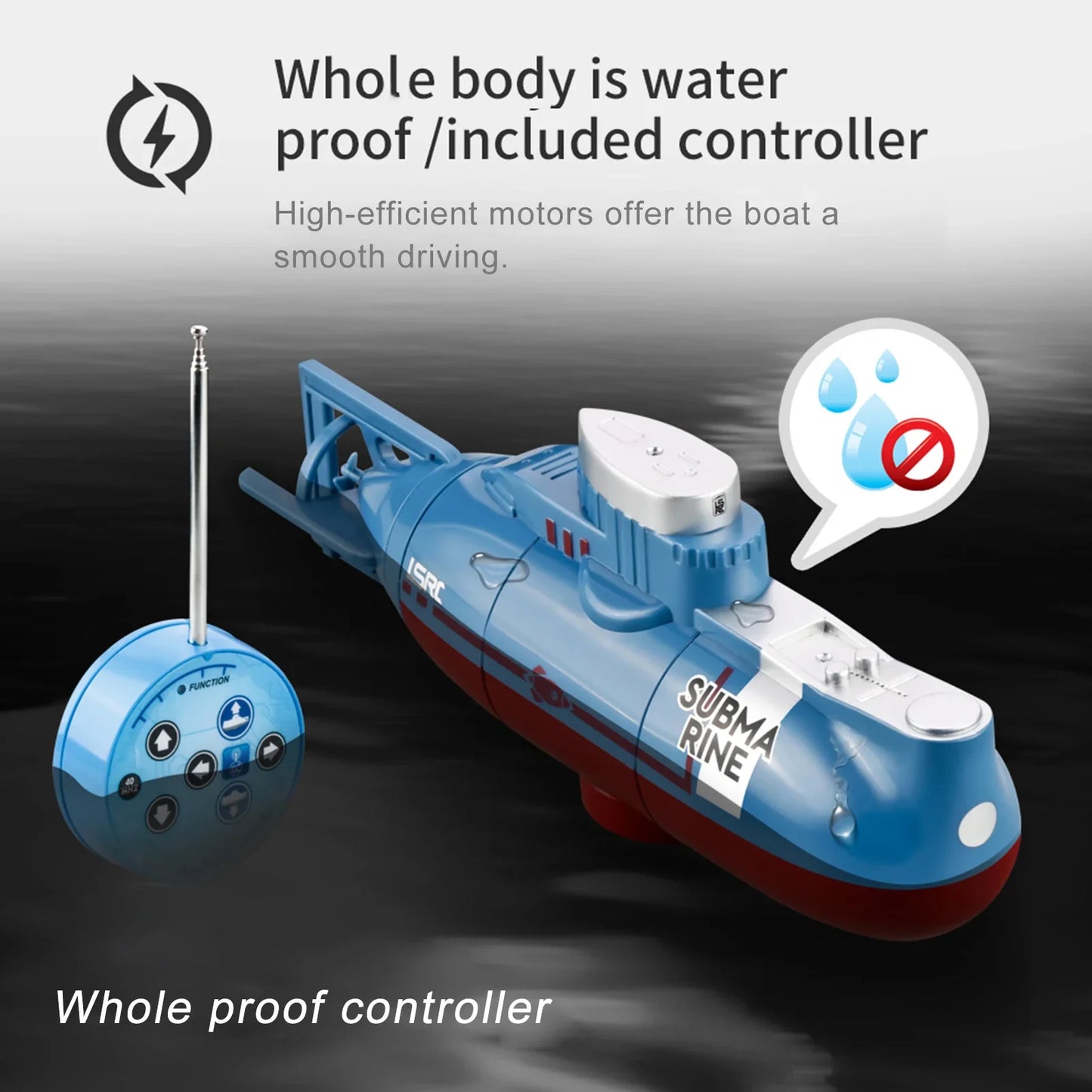 Remote Control Mini Submarine Toy For Kids