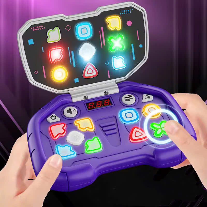 Handheld Music Rhythm Game with Sound and Light, Foldable and Easy to Carry, Safe for Ages 3+
