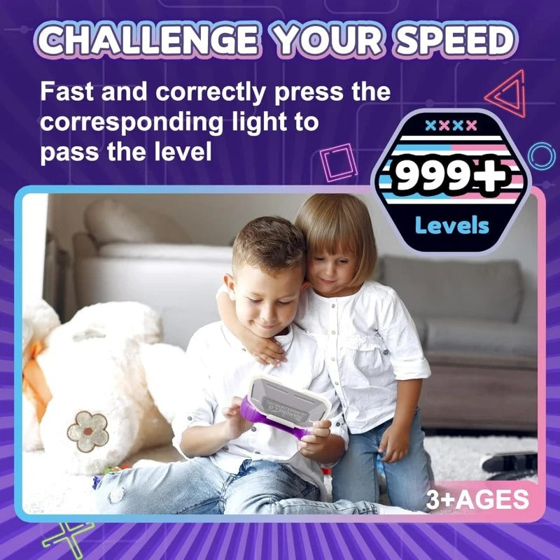 Handheld Music Rhythm Game with Sound and Light, Foldable and Easy to Carry, Safe for Ages 3+
