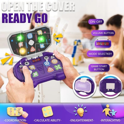 Handheld Music Rhythm Game with Sound and Light, Foldable and Easy to Carry, Safe for Ages 3+