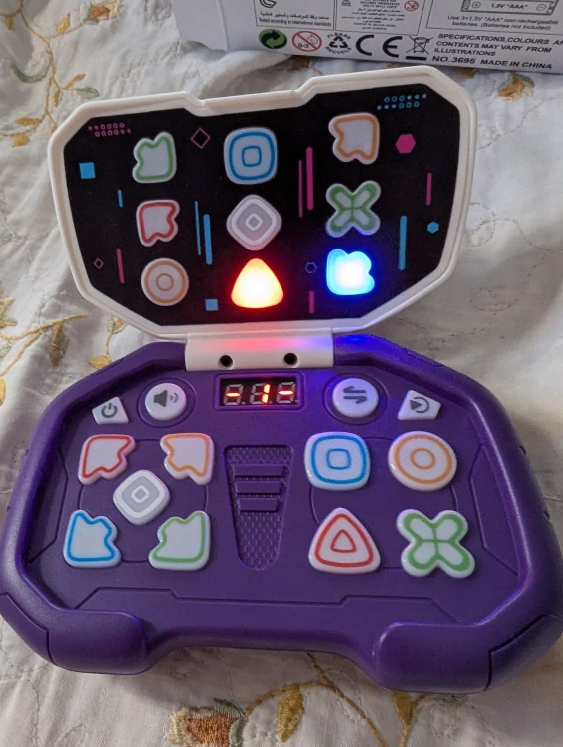 Handheld Music Rhythm Game with Sound and Light, Foldable and Easy to Carry, Safe for Ages 3+