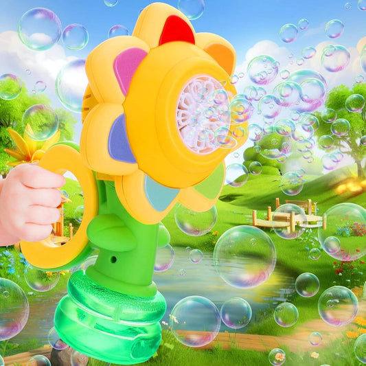 Head Shaking Bubble Flower Kids Toy – Interactive Fun Bubble Blower for Children