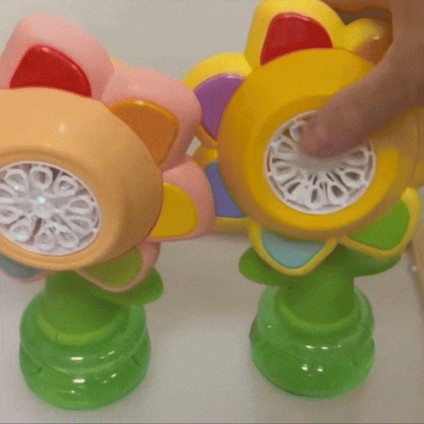 Head Shaking Bubble Flower Kids Toy – Interactive Fun Bubble Blower for Children